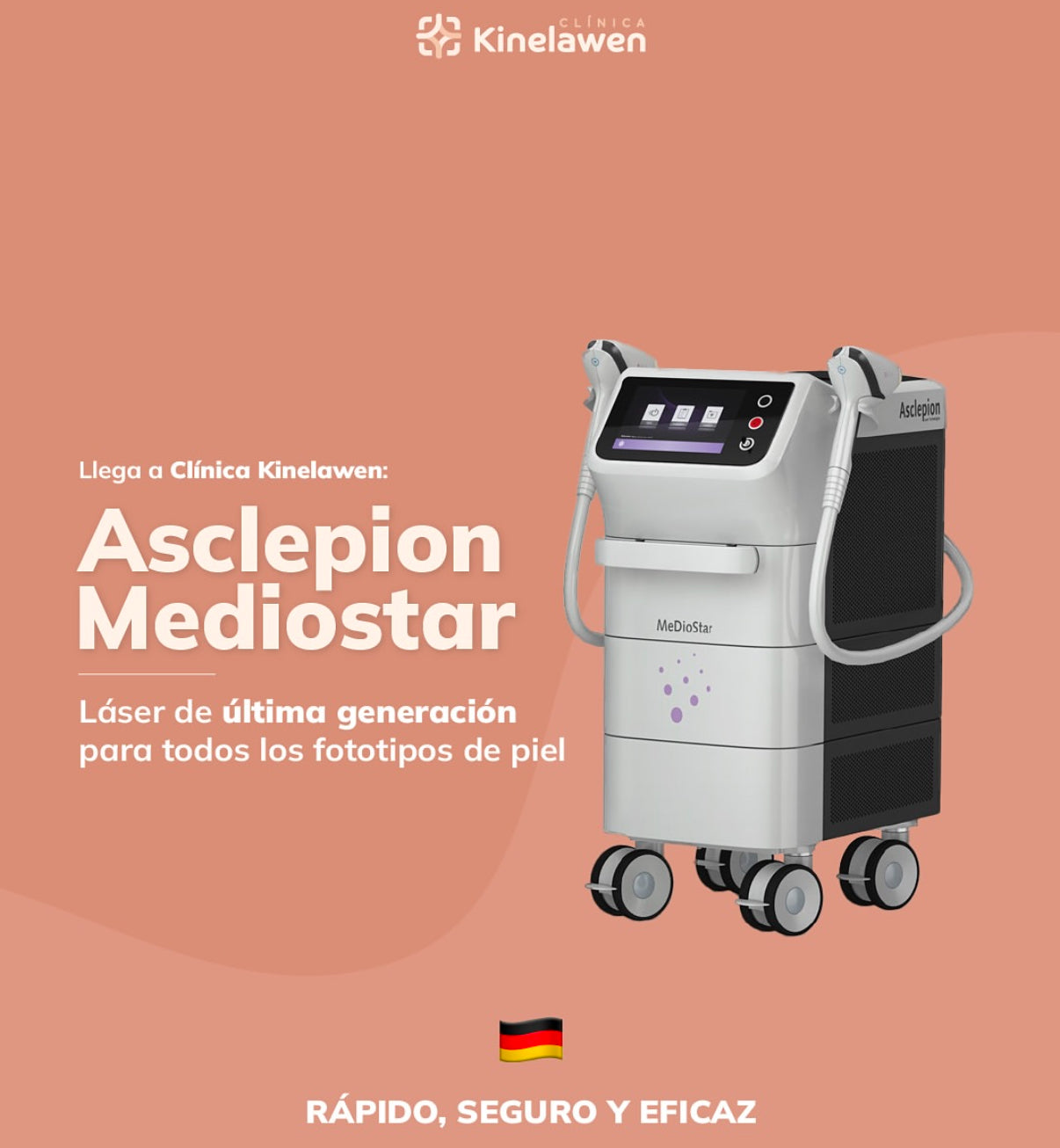 Descubre la Depilación Láser con Asclepion Mediostar en Clínica Kinelawen.